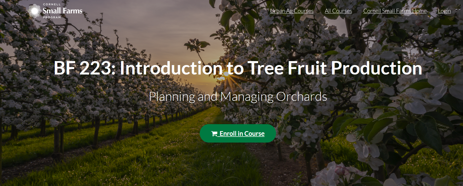 Janet van Zoeren and Michael Basedow of CCE Teach Small Farms Intro to Tree Fruit Production Course (February 27 – April 3, 2025)